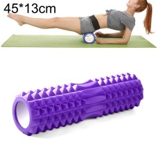 Yoga Pilates Fitness EVA Roller Muscle Relaxation Massage, Size: 45cm x 13cm (Purple)