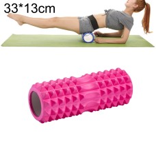 Yoga Pilates Fitness EVA Roller Muscle Relaxation Massage, Size: 33cm x 13cm (Pink)