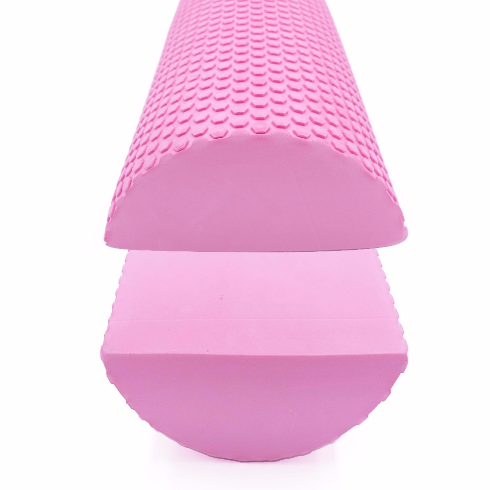 Half-round Foam Shaft Half Balance Shaft Fitness Massage Shaft Yoga Column, Random Color Delivery(60 x 15cm)