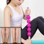 5 sfere Massaggio muscolare Rilassati il ​​bastone da yoga a pallo da yoga (blu)