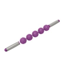 5 Ball Muscle Massage Relax Hedgehog Ball Yoga Stick Roller Stick(Purple)