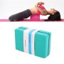 Two-color High-Density EVA Weighted Yoga Bricks Yoga Aids Dance Practice Bricks(Green)