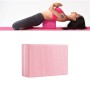 Tvåfärgad högdensitet Eva Weighted Yoga Bricks Yoga AIDS Dance Practice Bricks (Pink)