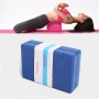 Tvåfärgad högdensitet Eva Weighted Yoga Bricks Yoga AIDS Dance Practice Bricks (Navy Blue)