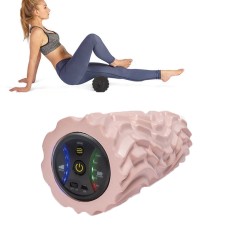 Three-zone Vibration Electric Muscle Relaxation Roller Vibration Massage Yoga Column Foam Roller, USB Model (Orange)