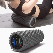 EVA Electrical Muscle Relaxer Yoga Massage Vibration Foam Roller, Fishbone Vibration USB (Sky Ash)