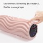 EVA Electrical Muscle Relaxer Yoga Massage Vibration Foam Roller, Fishbone Vibration USB (Ocean Blue)