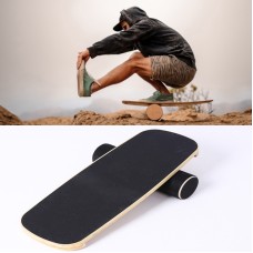 Surfing Ski Balance Board Roller Wooden Yoga Board, Specification: 03A Black Sand