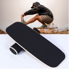 Surfing Ski Balance Board Roller Wooden Yoga Board, Specification: 06B Black Sand