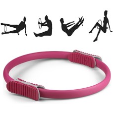 Yoga Pilates Ring Yoga Body Fitness Magic Circle, Inner Diameter: 32cm( Red)