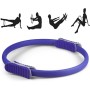 Yoga Pilates Ring Yoga Body Fitness Magic Circle, Inner Diameter: 32cm( Purple)
