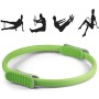 Yoga Pilates Ring Yoga Body Fitness Magic Circle, Inner Diameter: 32cm (Green)