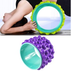 Yoga Back Bend Open Back Equipment Stovepipe Pilates Ring for Beginner(Upgrade Massage (Elegant Purple))