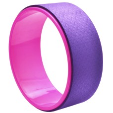 TPE + Alloy Yoga Wheel Back Training Tool(Purple)