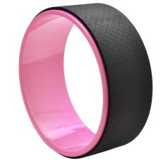 TPE + Alloy Yoga Wheel Back Training Tool(Black Pink)