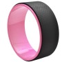 TPE + Alloy Yoga Wheel Back Training Tool (Black Pink)