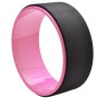 TPE + Alloy Yoga Wheel Back Training Tool(Black Pink)