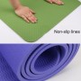 Spessore 6 mm Eco-friendly TPE Anti-Skid Home Exercing Yoga Tappetini, dimensioni: 183*61 cm (nero)