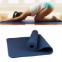 6 mm d'épaisseur écologique TPE TPE Anti-Skid Home Exercise Yoga Mat, taille: 183 * 61cm (bleu foncé)