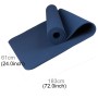 6 mm d'épaisseur écologique TPE TPE Anti-Skid Home Exercise Yoga Mat, taille: 183 * 61cm (bleu foncé)