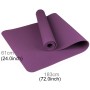 6 mm Dicke umweltfreundlich TPE Anti-Skid Home-Training Yoga Matte, Größe: 183*61 cm