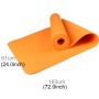Ekologická tloušťka 6 mm TPE ANTI-SKID HOME Cvičení Jóga Mat, velikost: 183*61 cm (oranžová)
