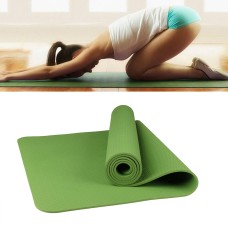 6mm Thickness Eco-friendly TPE Anti-skid Home Exercise Yoga Mat, Size:183*61cm(Green)