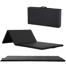 [US Warehouse] Foldable PVC EVA Exercise Yoga Gymnastics Mat, Size: 120x300x5cm (Black)
