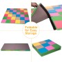 [Entrepôt américain] tapis de gymnastique pliable portable coloré, taille: 146x146x3cm