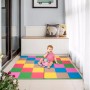 [Entrepôt américain] tapis de gymnastique pliable portable coloré, taille: 146x146x3cm