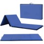 [US -Lagerhaus] Faltbare PVC EVA -Übung Yoga Gymnastics Matte, Größe: 120x240 x 5 cm (blau)