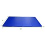 [US -Lagerhaus] Faltbare PVC EVA -Übung Yoga Gymnastics Matte, Größe: 120x240 x 5 cm (blau)