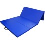 [Entrepôt américain] PVC pvc EVA Exercice Yoga Gymnastics Mat, taille: 120x240x5cm (bleu)