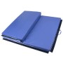 [Entrepôt américain] PVC pvc EVA Exercice Yoga Gymnastics Mat, taille: 120x240x5cm (bleu)