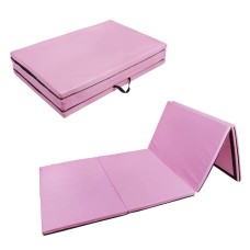 [US Warehouse] Foldable PVC EVA Exercise Yoga Gymnastics Mat, Size: 120x240x5cm (Pink)