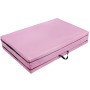 [Entrepôt américain] PVC pvc EVA Exercice Yoga Gymnastics Mat, taille: 120x240x5cm (rose)