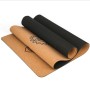 183X68cm Natural Cork TPE Yoga Mat Fitness Mats Pilates Non-slip Yoga Mats(Beige)