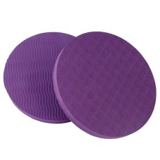 E90 Round Yoga Support Cushion Balance Protection Cushion, Diamètre: 17,5 cm (violet)