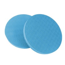 E90 Round Yoga Support Cushion Balance Protection Cushion, Diametro: 17,5 cm (blu)