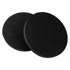 E90 Round Yoga Support Cushion Balance Protection Cushion, Diamètre: 17,5 cm (noir)