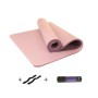 Princess Pink Men and Women Beginners Home Mat de yoga sin deslizamiento con correas y tutoriales y bolsas de red, Tamaño: 1850 x 900 x 10 mm