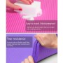 Purple Men and Women débutants Home Not Slip Yoga Mat avec sangles et tutoriel et sac net, taille: 1850 x 900 x 10 mm