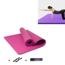Pink Men and Women Beginners Home Non-slip Yoga Mat with Straps & Tutorial & Net Bag, Size:1850 x 900 x 15mm