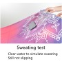 Yoga Mat Blanket შიდა ფიტნეს სავარჯიშო MAT ultra Non Slip Swip Sweat შთამნთქმელი დასაკეცი პორტატული დრეიფის პირსახოცი, ზომა: 183 x 65 სმ (პოზა ხაზი კოლოიდთან)