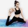 Yogamatte Decke Innenfitness Matte Ultra dünner Slip -Schweiß absorbierender Falten tragbares Drapelhandtuch, Größe: 183 x 65 cm (anmutiger Naman mit Kolloid)