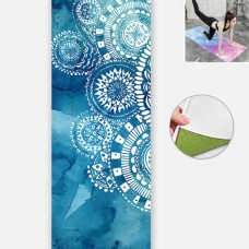 Yogamatte Innenfitness -Übungsmatte Ultra dünner Schlupfschweiß absorbierende Faltungsmatte, Größe: 183 x 65 cm (jährlicher Ring ohne kolloidale Partikel)