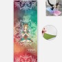 Yogamatte Innenfitness -Übungsmatte Ultra dünner Nicht -Schlupf -Schweiß absorbierende Faltungsmatte, Größe: 183 x 65 cm (anmutiger Naman ohne kolloidale Partikel)