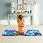 Microfibra Eco-friendly sin deslizamiento de toalla plegable Mat de yoga deportiva Dape, tamaño: 183 x 63 cm (verde)