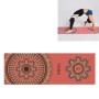 Portable Printed Non-slip Environmental Protection Yoga Mat Drape, Size: 185 x 63cm(Red Heart Lotus)