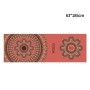 Bärbar tryckt icke-halkt miljöskydd Yoga Mat Drape, storlek: 185 x 63 cm (Red Heart Lotus)